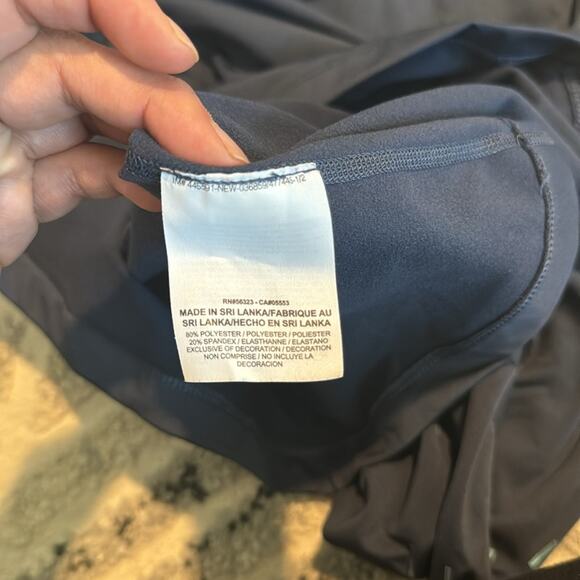 XL Nike Pro 1/4 Zip Pullover Top Women's Blue/Gray Sparkle Running Athletic Gym - Picture 7 of 7